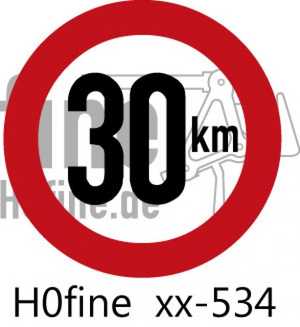 Verkehrszeichen Geschwindigkeitsbegrenzung 30 km/h Verkehrszeichen Geschwindigkeitsbegrenzung 30 km/h