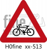 Verkehrszeichen Fahrradfahrer (ab 1971)
