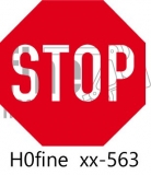 Verkehrszeichen Stop. Halt Vorfahrt gewähren