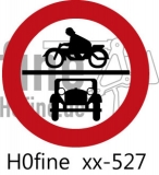 Verkehrszeichen Verbot für Kraftfahrzeuge