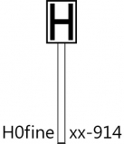 H-Tafel, weiße Tafel (Ne 5)