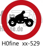Verkehrszeichen Verbot für Krafträder (ab 1971)